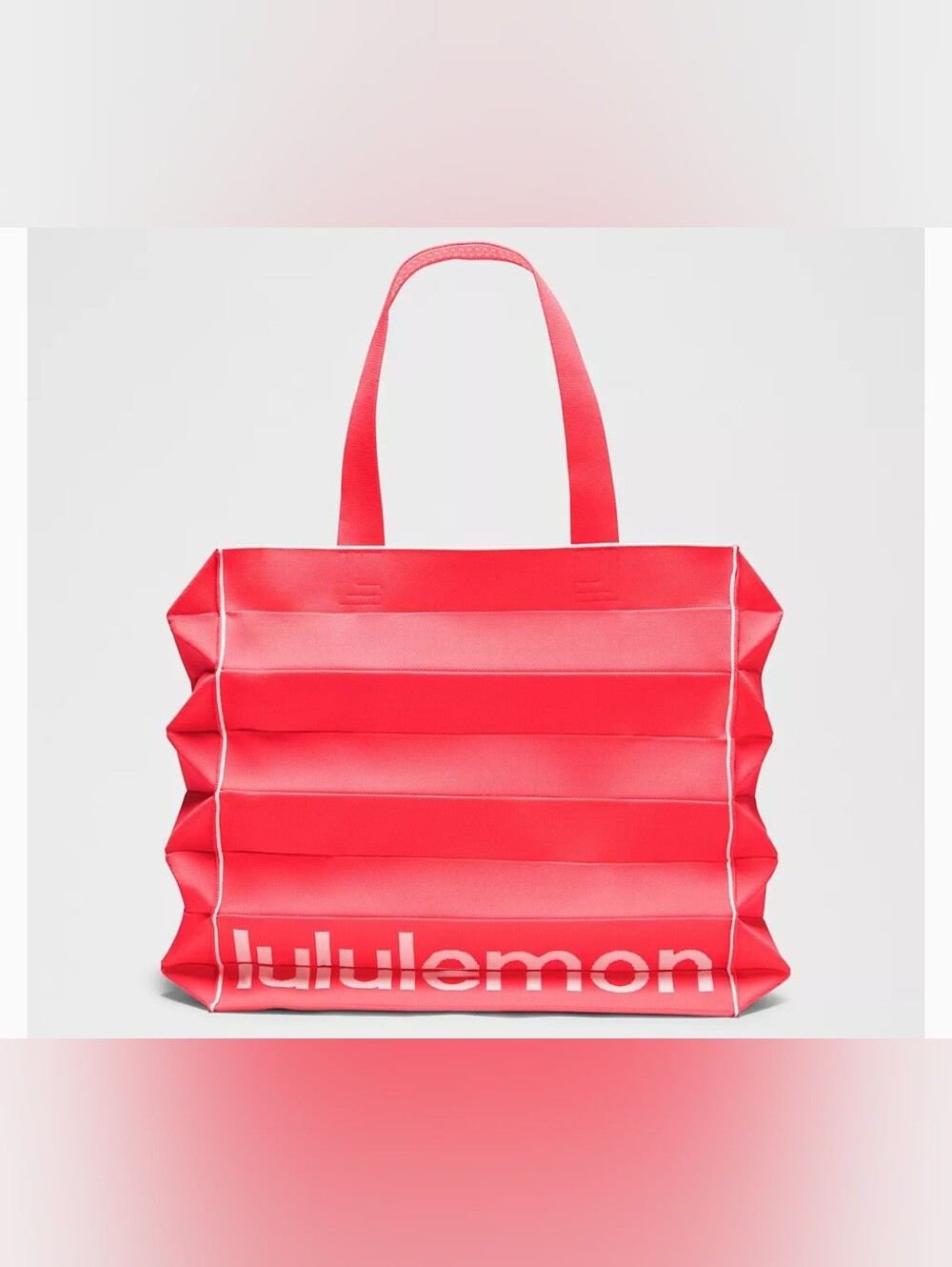 Lululemon Hold It Fold It Tote Bag 22 L Star Burst Bright/Pink Pearl